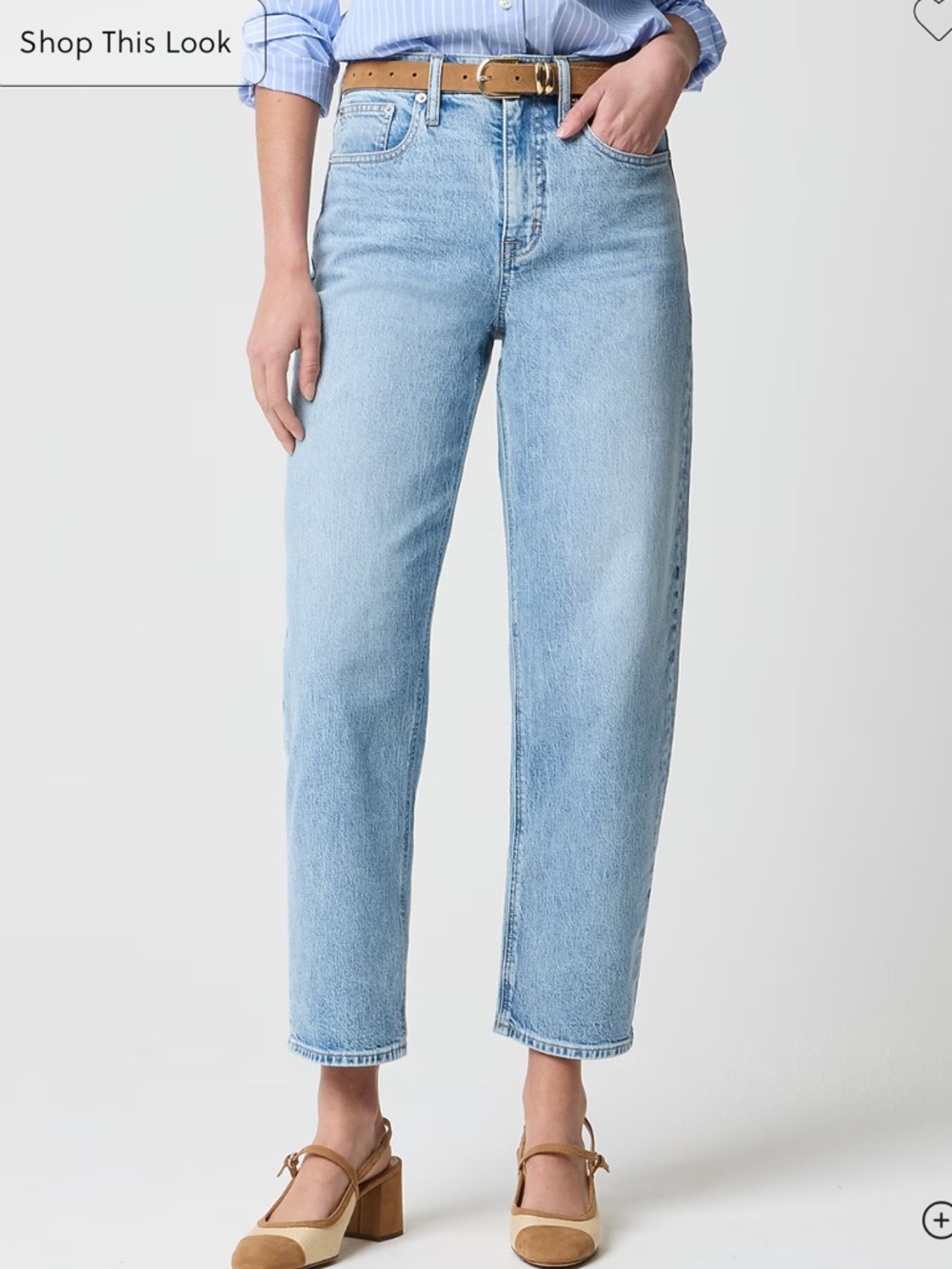 J. Crew Light Blue High-Rise Ankle Jeans